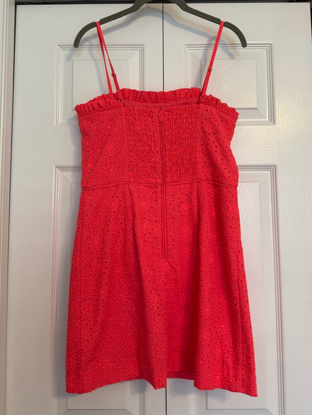 NWT! LILLY PULITZER: Jesse Ruffle Romper; Spicy Coral, 4 - Picture 2 of 7